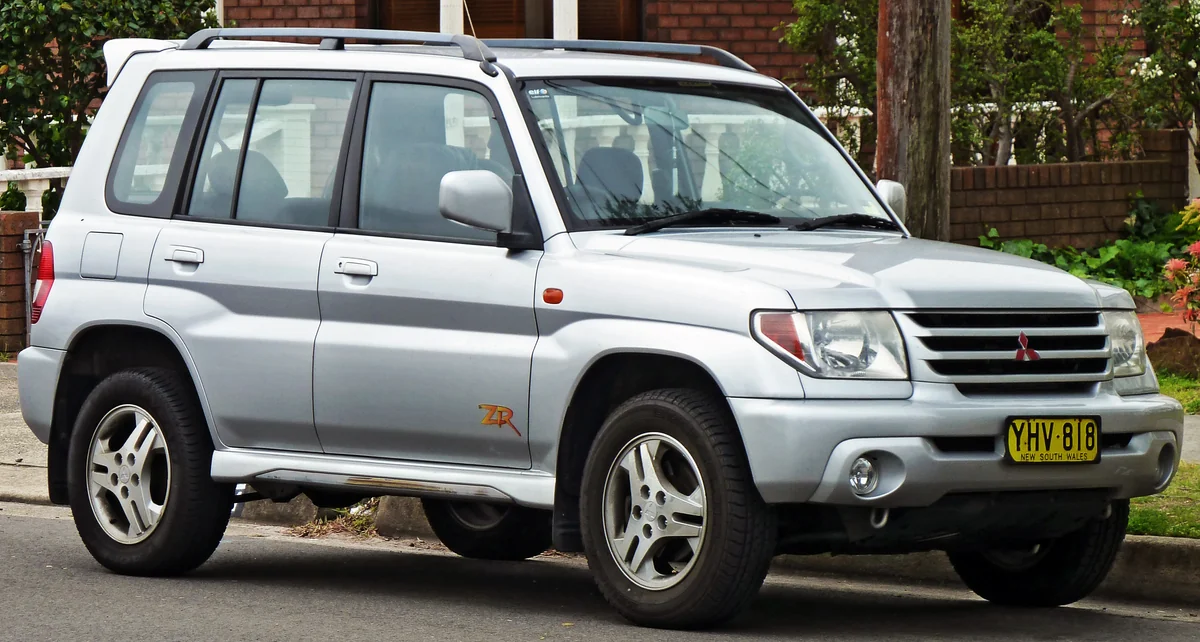 Silver Mitsubishi Pajero iO ZR five-door